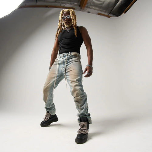 Duaa -Favored Blue Denim - Blue