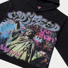 Load image into Gallery viewer, Godspeed - Vandal Hoodie - Black Wash