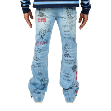 DUAA - Heart Control Denim - Blue - Clique Apparel