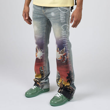 Duaa -SUNSET BLUE DENIM - Clique Apparel