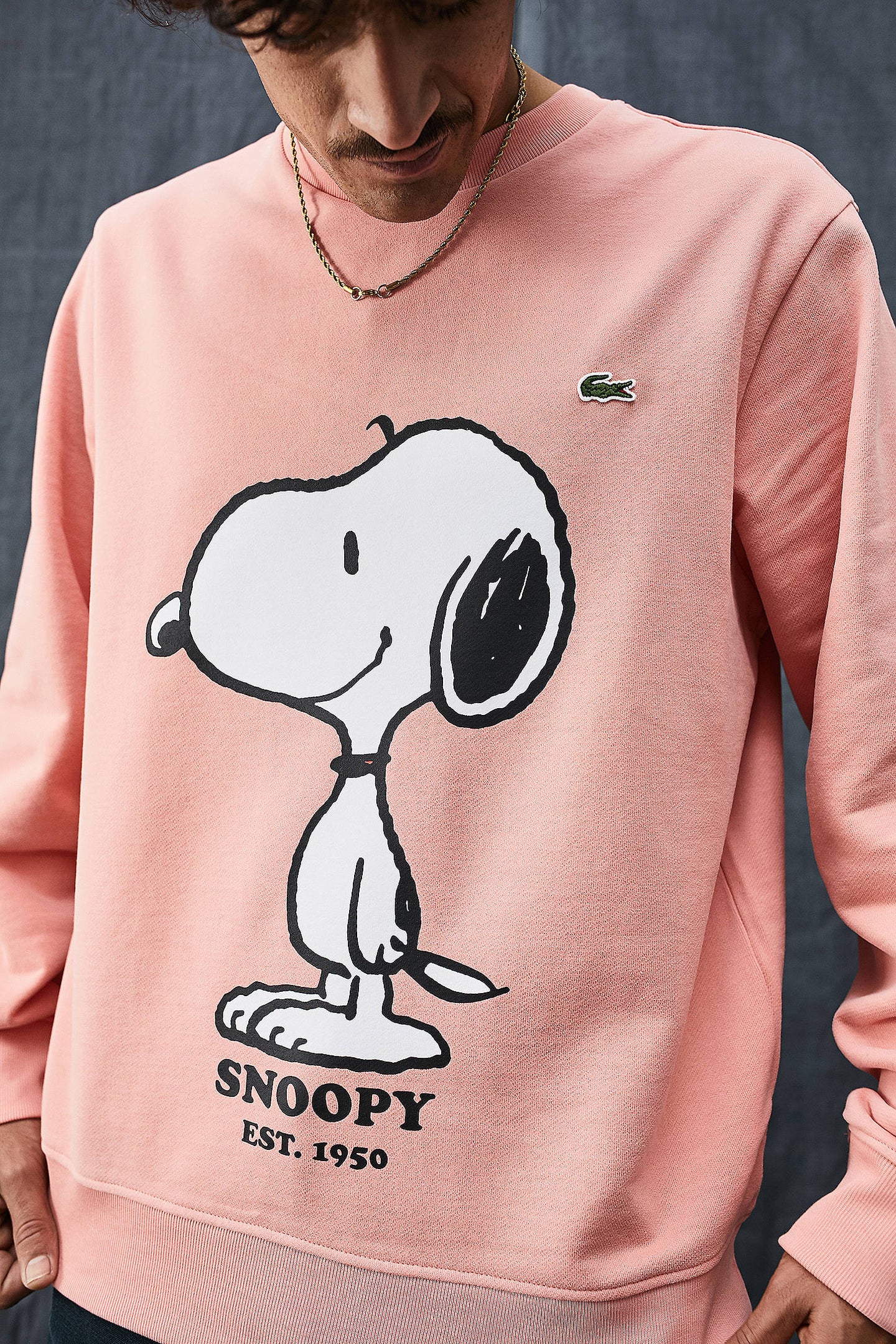 Lacoste x Peanuts Crew Neck Snoopy Sweatshirt