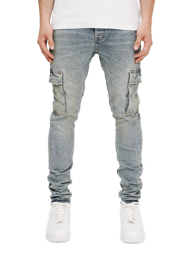 Purple - P001 Twill Cargo Blue