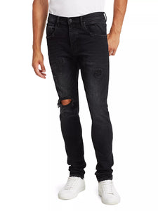 Purple - P002 Black Repair Jeans (P002 - BLR)