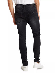 Purple - P002 Black Repair Jeans (P002 - BLR)