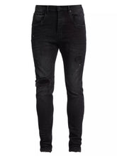 Load image into Gallery viewer, Purple - P002 Black Repair Jeans (P002 - BLR)