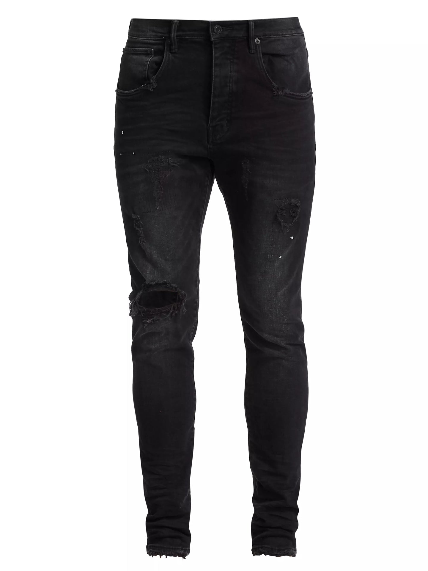 Purple - P002 Black Repair Jeans