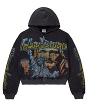 Load image into Gallery viewer, Vale Forever - Gods Liberty Zip up Hoodie - Black
