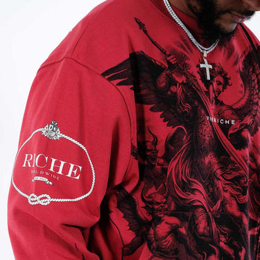 VIERICHE - Mixmatch Arcangel Crewneck - Burgundy - Clique Apparel