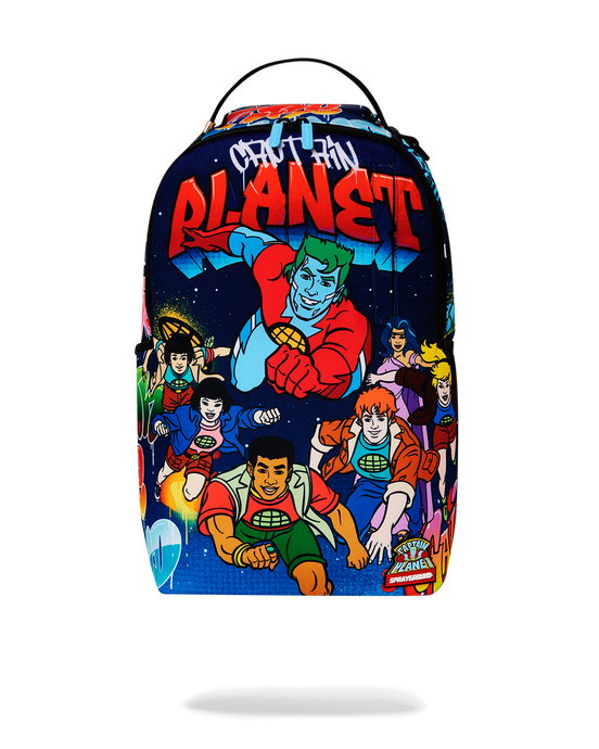 Sprayground Backpack - Captain Planet on The Run Dlxsr Backpack Blue