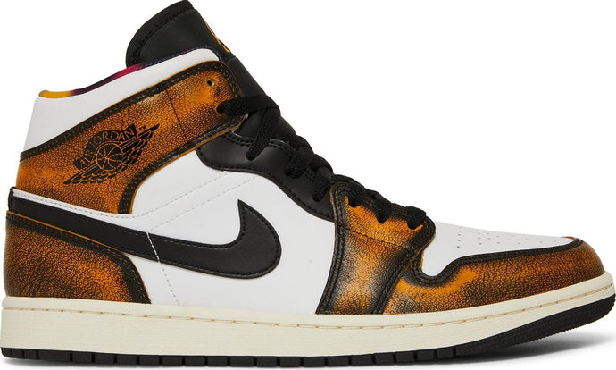 Nike - Air Jordan 1 Mid SE Sneakers - Black/Taxi/White Sail - Clique Apparel