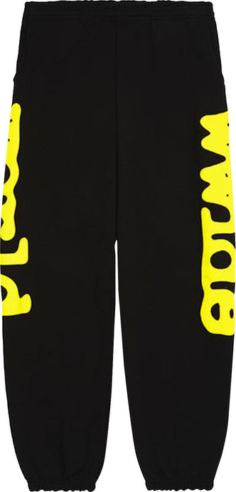 Sp5der - Beluga Sweatpants - Black/Yellow - Clique Apparel