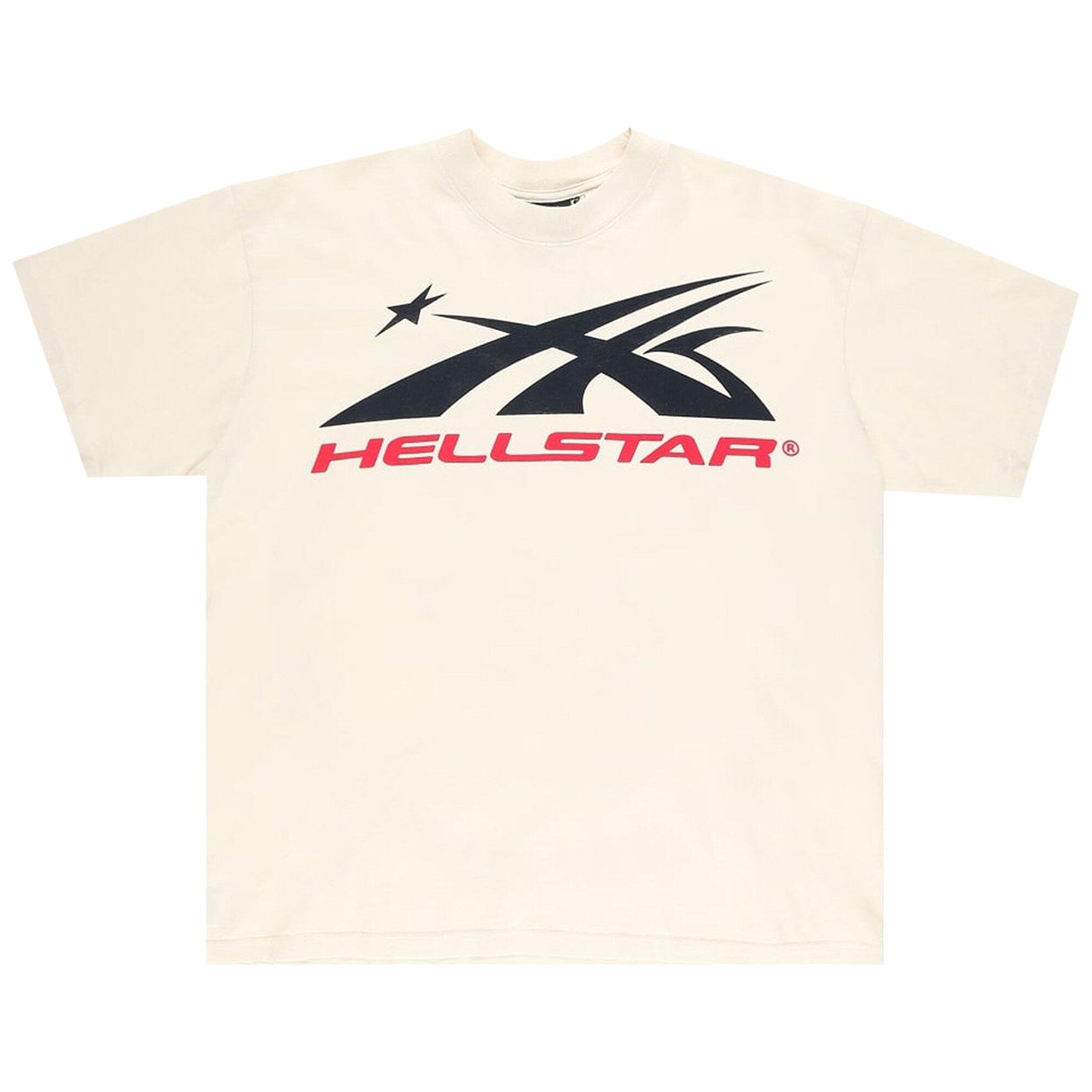 Hellstar - Gel Sport Logo Tee - Cream/Red