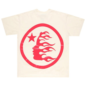 Hellstar - Gel Sport Logo Tee - Cream/Red