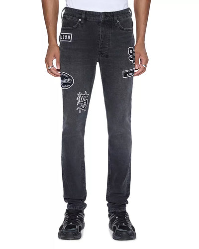 Ksubi - van winkle roadhouse black patched - Black