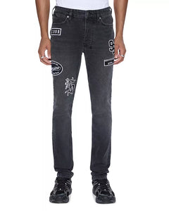 Ksubi - van winkle roadhouse black patched - Black