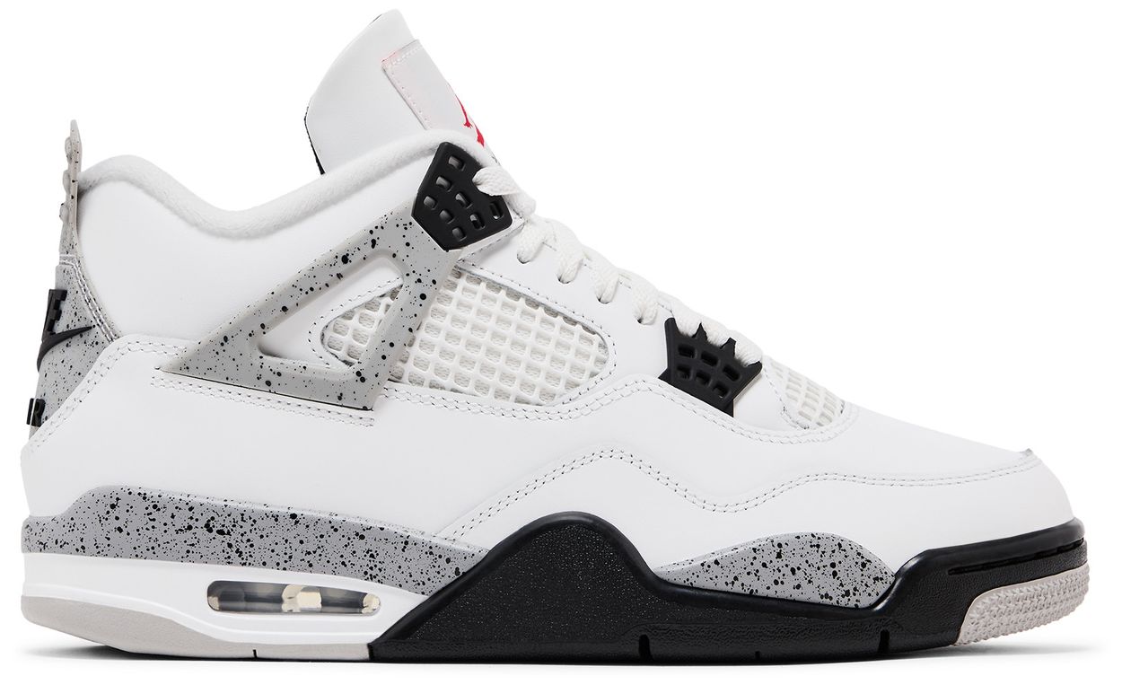 Air Jordan 4s - White Cement - Clique Apparel