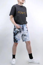 Load image into Gallery viewer, P020 TIE DYE SHORTS - BLUE/BLACK - Clique Apparel