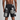 Mixed Emotion-  AI Denim Shorts - Black - Clique Apparel