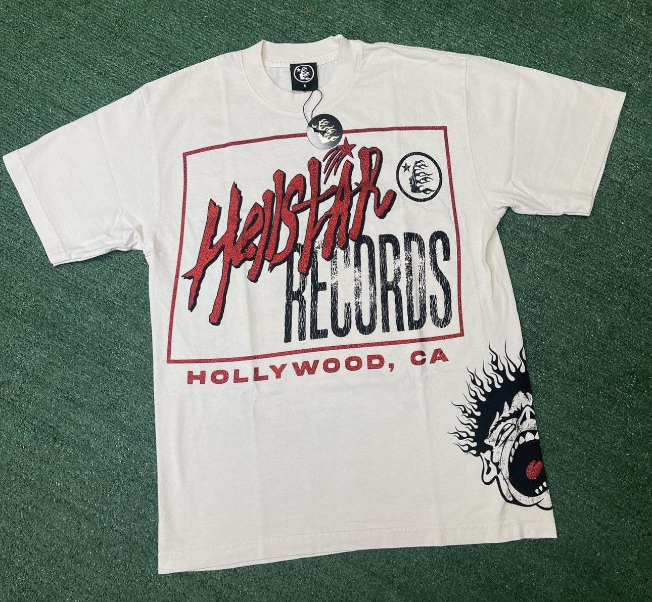 HS - Studios Records Tee - Cream
