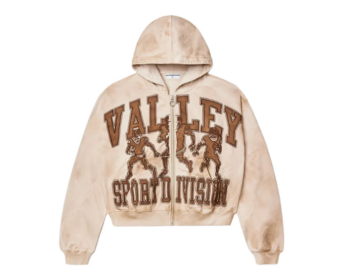 Valley - Mud Friday Zip Up Hoodie - Beigh