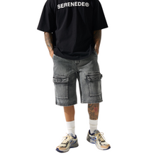 Load image into Gallery viewer, Serenede - CAVE Denim Shorts - Grey - Clique Apparel