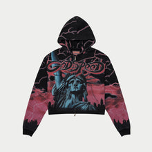 Load image into Gallery viewer, Godspeed - Voltage Zip Up Hoodie - Red