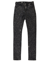 Load image into Gallery viewer, Focus Jeans - Stacked Laser Rip Stone - Black - 2507