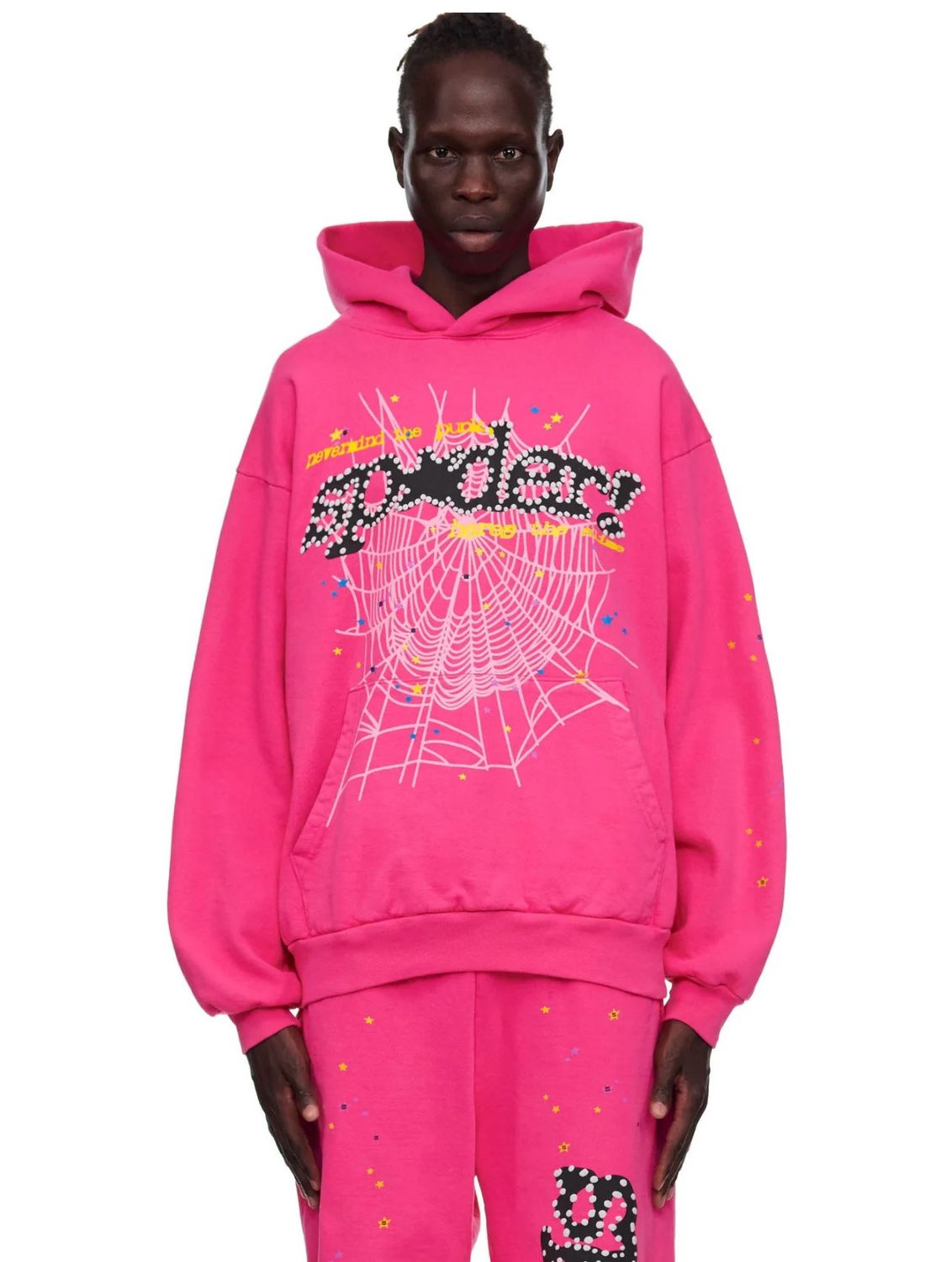 Sp5der -  Pink P*nk V2 Hoodie - Clique Apparel