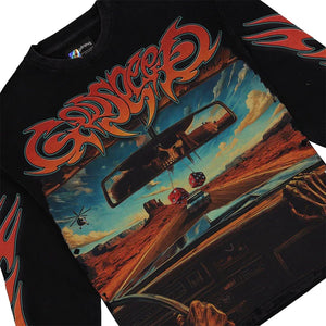 Godspeed - On The Run Long Sleeve T-Shirt - Black