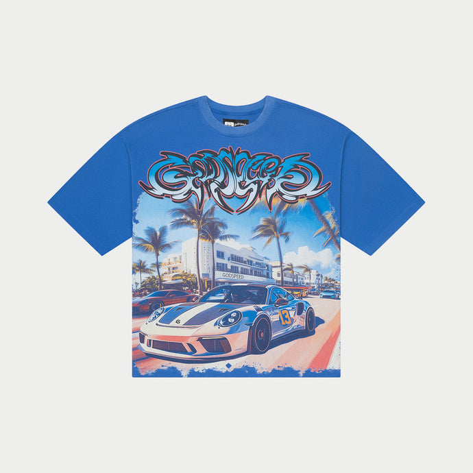 Godspeed - Car Meet Miami (Blue Wash) - Clique Apparel