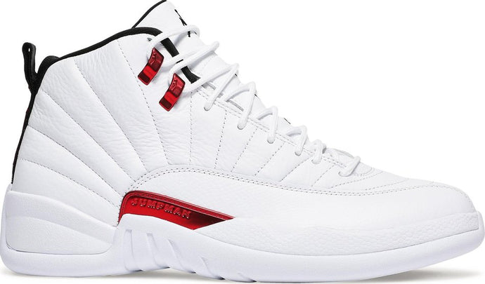 Nike - Air Jordan 12 Retro Sneakers - White/Black/University Red - Clique Apparel