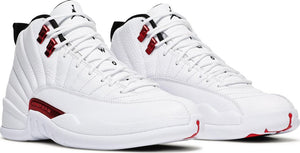 Nike - Air Jordan 12 Retro Sneakers - White/Black/University Red - Clique Apparel
