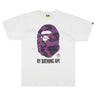 Bape - APE Tee - White/Purple - Clique Apparel