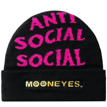 Load image into Gallery viewer, Anti Social Social Club - X Mooneyes Headrush Beanie Hat - Black