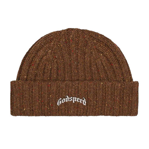 Godspeed - Og Logo Emblem Beanie (Brown Speckle)