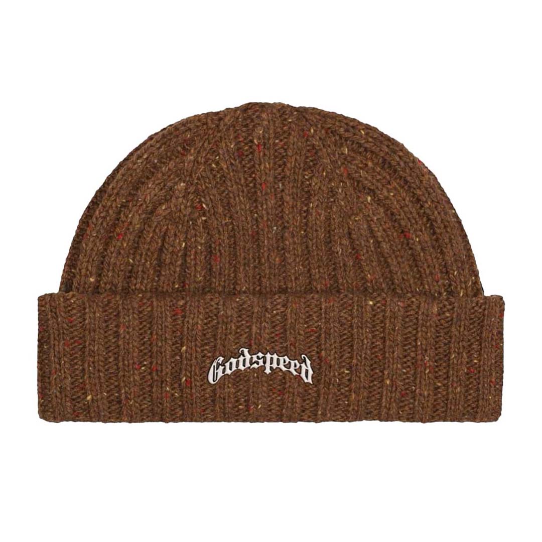 Godspeed - Og Logo Emblem Beanie (Brown Speckle)