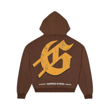 Load image into Gallery viewer, Godspeed Chrome Liberty Zip Hoodie V2 - Brown Wash