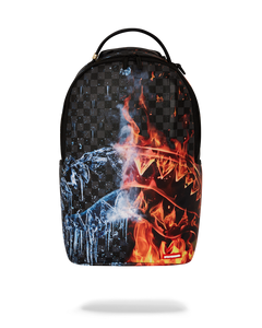 Sprayground - Fire & Ice Shark DLXSV Backpack - Clique Apparel