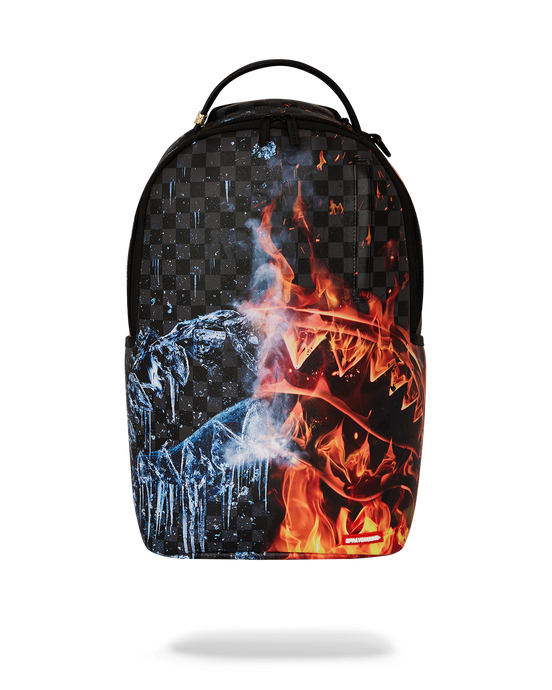 Sprayground - Fire & Ice Shark DLXSV Backpack - Clique Apparel
