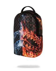 Sprayground - Fire & Ice Shark DLXSV Backpack - Clique Apparel