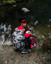 Load image into Gallery viewer, Sprayground - Shredded Arctic Moneybear Backpack