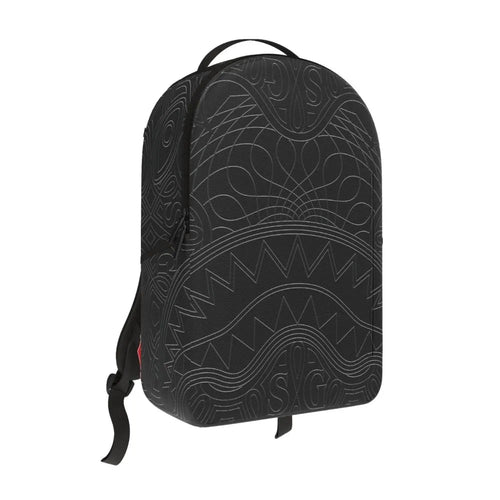 Sprayground - Tonal Monogram Emboss Shark DLX Backpack