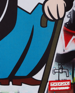 Sprayground - Monopoly Man Sprayed Board DLXR Backpack - Clique Apparel