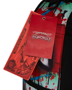 Sprayground - Monopoly Man Sprayed Board DLXR Backpack - Clique Apparel
