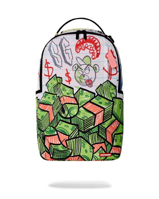 Sprayground - Scribble Money DLXR Backpack - Clique Apparel