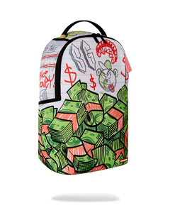 Sprayground - Scribble Money DLXR Backpack - Clique Apparel