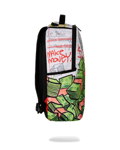 Sprayground - Scribble Money DLXR Backpack - Clique Apparel