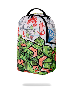 Sprayground - Scribble Money DLXR Backpack - Clique Apparel