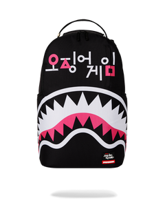 Sprayground Squid Game Logo Shark Mouth DLXR BACKPACK - Clique Apparel