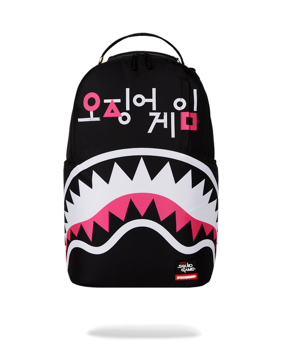 Sprayground Squid Game Logo Shark Mouth DLXR BACKPACK - Clique Apparel
